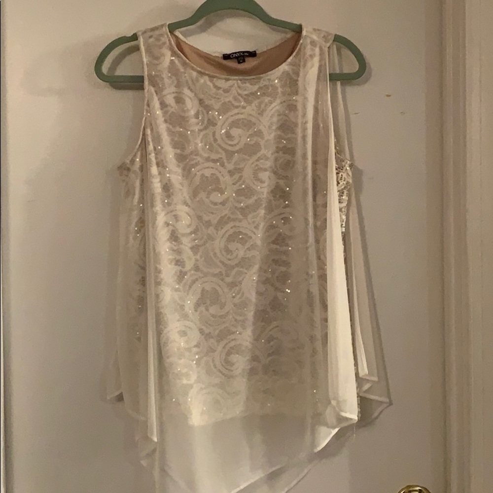 Onyx nite gold Blouse Size Medium